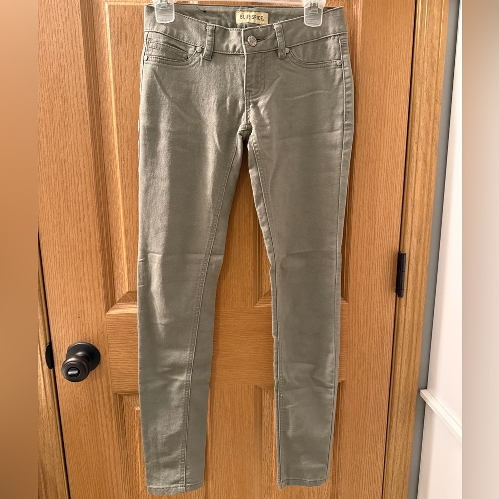 Blue Spice Olive Green Jeggings